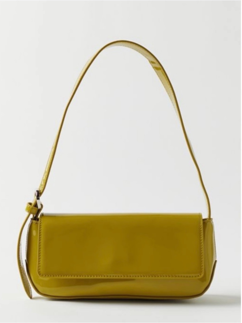 Urban Outfitters Patent Flap Baguette Bag